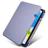 Apple iPad 10.9 2022 (10.Nesil) Kılıf Zore Termik Kalem Bölmeli Dönebilen Standlı Kılıf