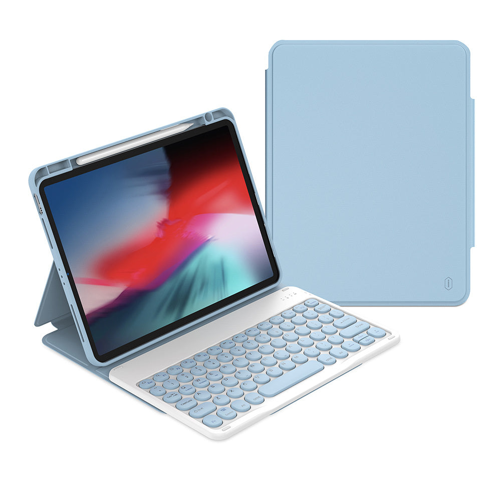 Apple iPad 10.9 2022 (10.Nesil) Wiwu Protective Gizli Kalem Bölmeli Klavyeli Kılıf