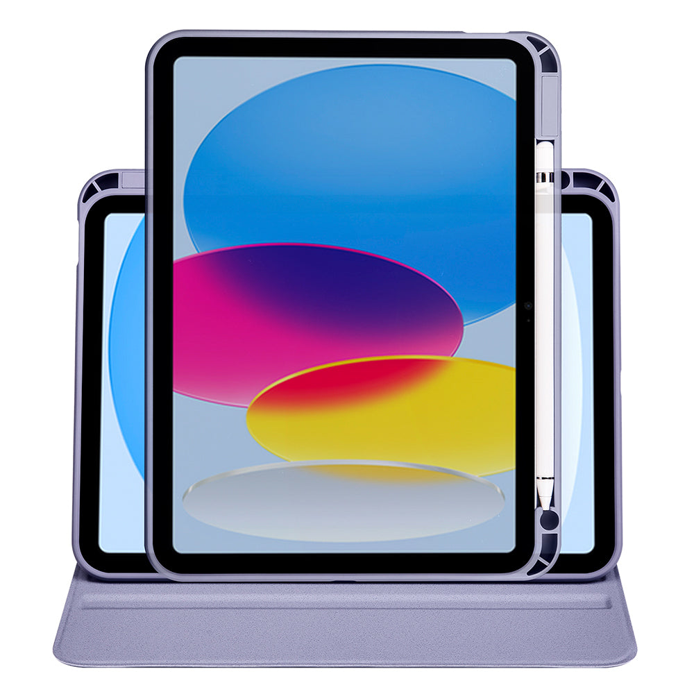 Apple iPad 11.Nesil 2025 Kılıf Zore Termik Kalem Bölmeli Dönebilen Standlı Kılıf