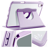 Apple iPad 11.Nesil 2025 Kılıf Zore Termik Kalem Bölmeli Dönebilen Standlı Kılıf