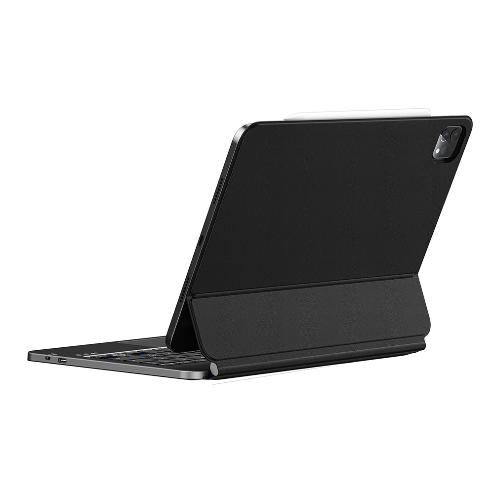 Apple iPad 11.Nesil 2025 Wiwu MK-003 Gizli Kalem Bölmeli Klavyeli Standlı Kılıf