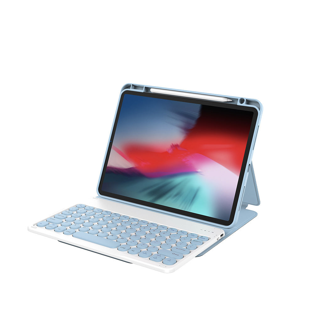 Apple iPad 11.Nesil 2025 Wiwu Protective Gizli Kalem Bölmeli Klavyeli Kılıf