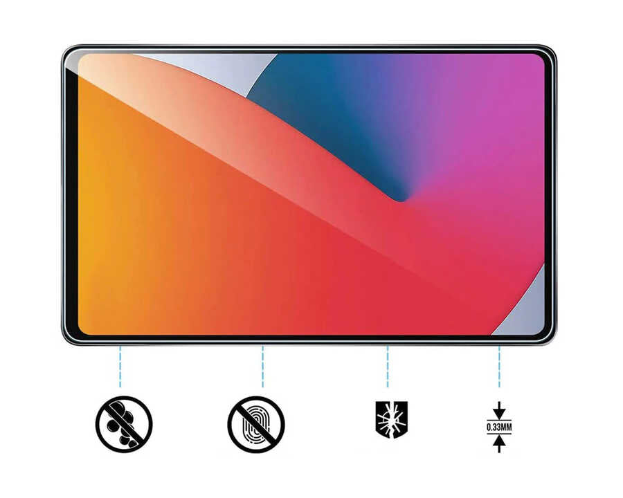 Apple iPad 11.Nesil 2025 Zore 5in1 Tablet Temperli Cam Ekran Koruyucu