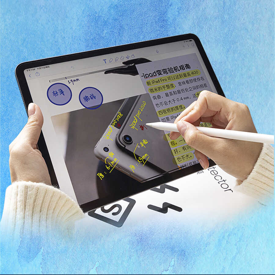Apple iPad 9.7 2018 (6.Nesil) Wiwu Removable Mıknatıslı Ekran Koruyucu