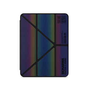 Apple iPad Air 10.9 2020 (4.Nesil) Kılıf SkinArma Holografik Tasarımlı Arkası Şeffaf Çıkarılabilir Magnetik Kira Kobai Kılıf