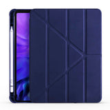 Apple iPad Air 10.9 2020 (4.Nesil) Kılıf Zore Tri Folding Kalem Bölmeli Standlı Kılıf