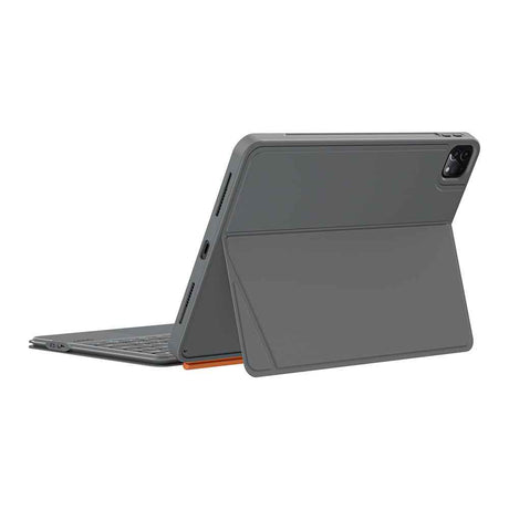 Apple iPad Air 10.9 2020 (4.Nesil) Wiwu MK-005 Combo 3in1 Kalem Bölmeli Klavyeli Standlı Kılıf