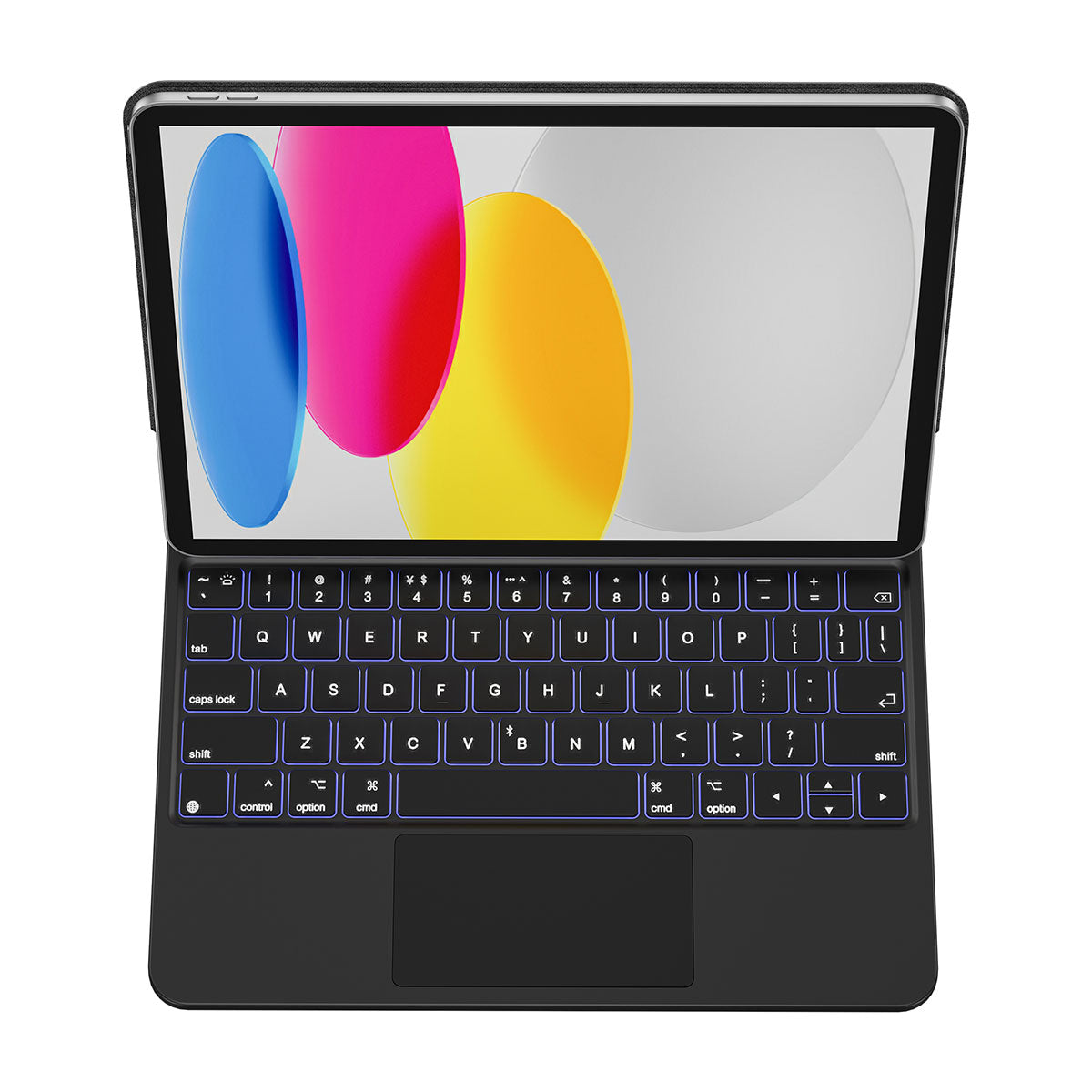 Apple iPad 10.Nesil 2022 10.9" Klavyeli Kılıf Touchpad Klavye Aydınlatmalı Wiwu KX005 Keyboard