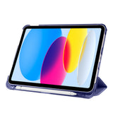 Apple iPad Air 10.9 2022 (10.Nesil) Zore Smart Cover Kalem Bölmeli Standlı 1-1 Kılıf