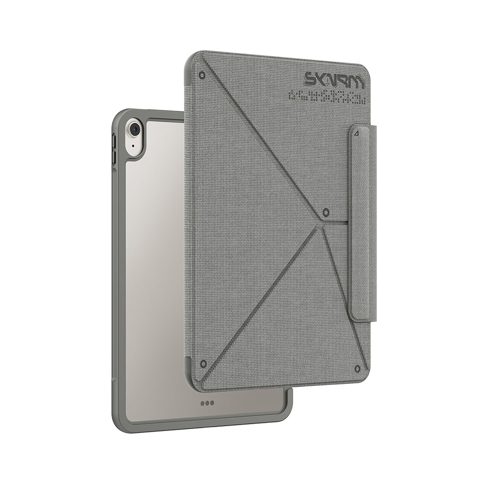 Apple iPad Air 11 2024 Kılıf Skinarma Kalemlikli Dokulu Tasarım Standlı Magnetik Trilon Kılıf