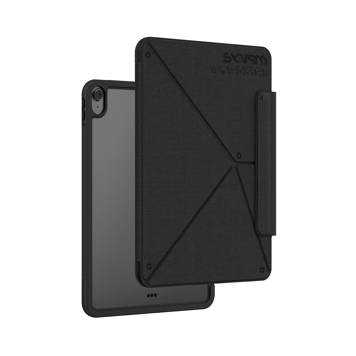 Apple iPad Air 11 2024 Kılıf Skinarma Kalemlikli Dokulu Tasarım Standlı Magnetik Trilon Kılıf