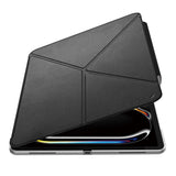 Apple iPad Air 11 2024 Raptic Clear Folio Airbagli Şeffaf Kapaklı Katlanabilir Standlı Kılıf