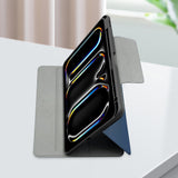 Apple iPad Air 11 2024 Raptic Spin Detachable Folio PU Ayrılabilir Kalem Bölmeli Standlı Kılıf