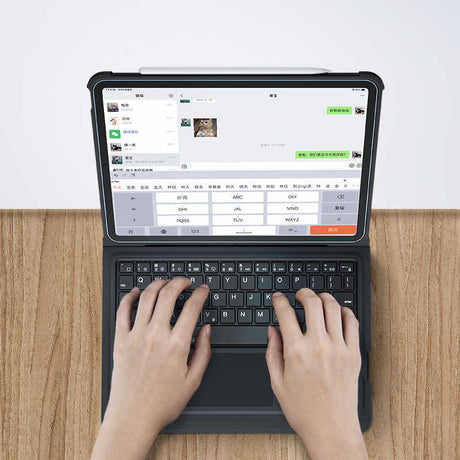 Apple iPad Air 11 2025 M3 Benks Multifunctional Kablosuz Klavyeli Kılıf