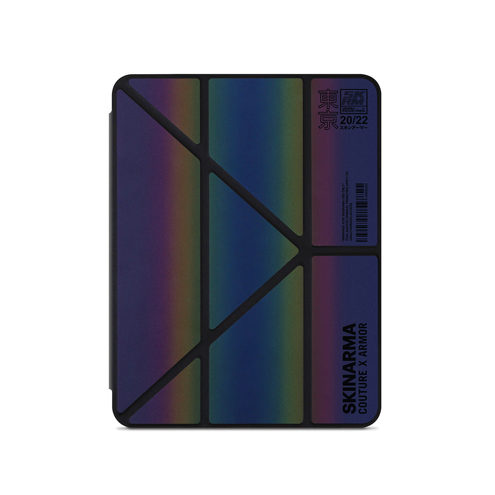 Apple iPad Air 11 2025 M3 Kılıf SkinArma Holografik Tasarımlı Arkası Şeffaf Çıkarılabilir Magnetik Kira Kobai Kılıf