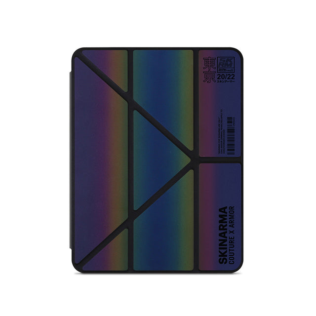 Apple iPad Air 11 2025 M3 Kılıf SkinArma Holografik Tasarımlı Arkası Şeffaf Çıkarılabilir Magnetik Kira Kobai Kılıf