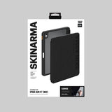 Apple iPad Air 11 2025 M3 Kılıf SkinArma Kabartma Baskı Tasarımlı 360 Tam Koruma Arkası Şeffaf Standlı Gamma Kılıf