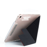 Apple iPad Air 11 2025 M3 Kılıf SkinArma Kalemlikli Arkası Şeffaf Standlı Magnetik Taihi Sora Kılıf