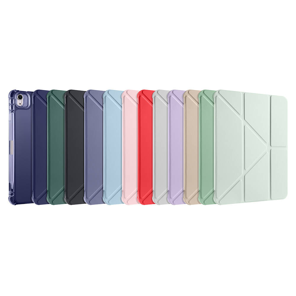 Apple iPad Air 11 2025 M3 Kılıf Zore Tri Folding Kalem Bölmeli Standlı Kılıf