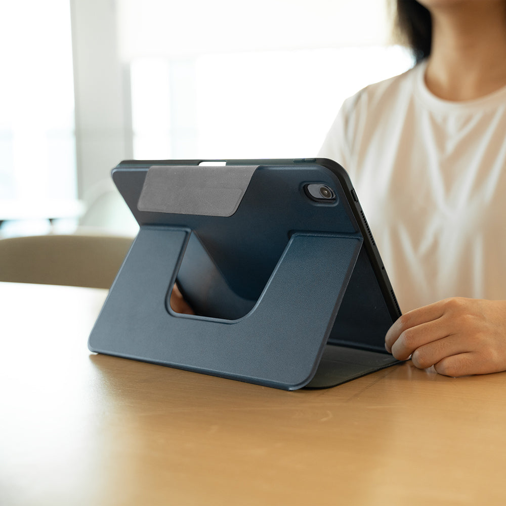 Apple iPad Air 11 2025 M3 Raptic Spin Detachable Folio PU Ayrılabilir Kalem Bölmeli Standlı Kılıf