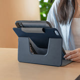 Apple iPad Air 11 2025 M3 Raptic Spin Detachable Folio PU Ayrılabilir Kalem Bölmeli Standlı Kılıf