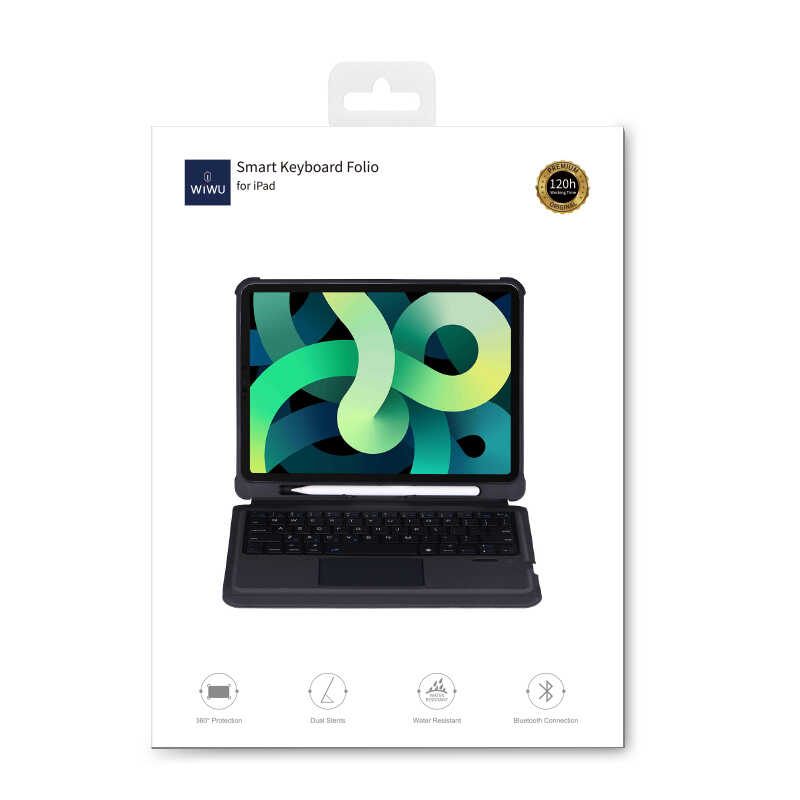 Apple iPad Air 11 2025 M3 Wiwu Keyboard Folio Kablosuz Klavyeli Kılıf