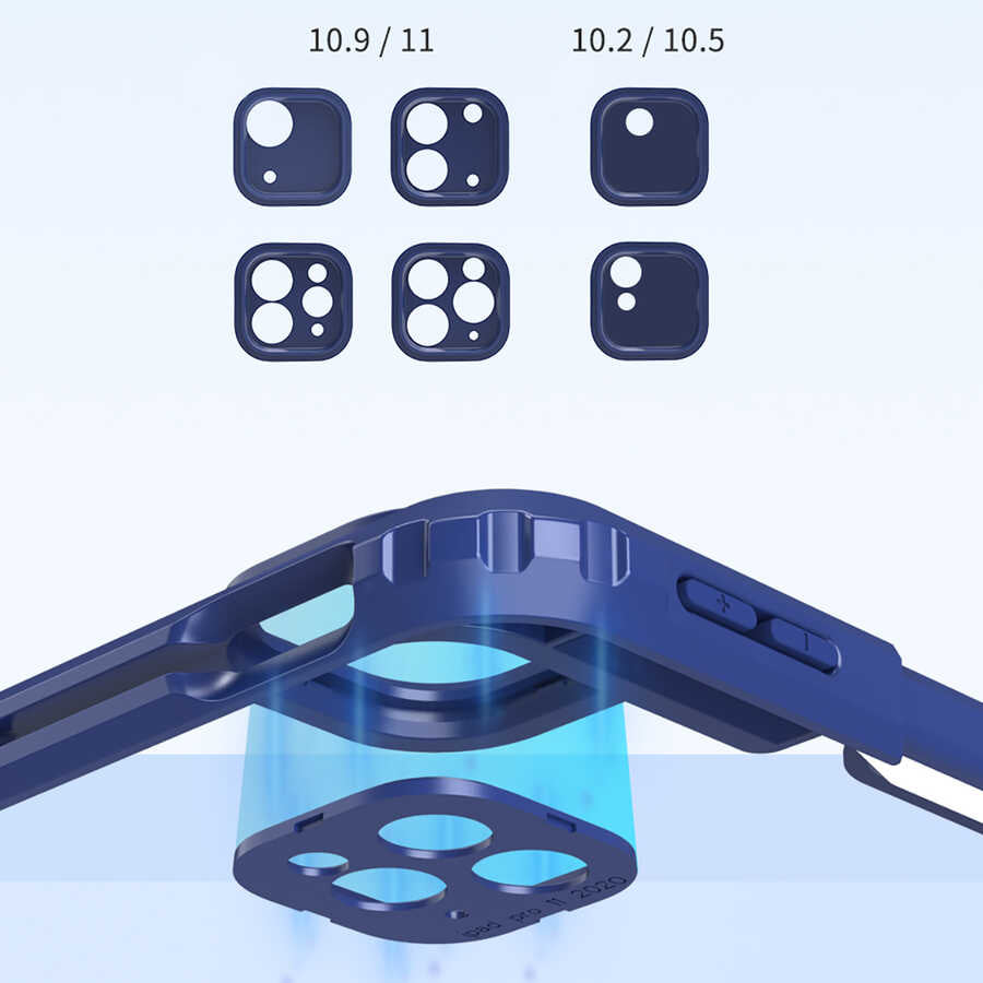 Apple iPad Air 11 2025 M3 Wiwu Mecha Dönebilen Standlı Tablet Kılıfı