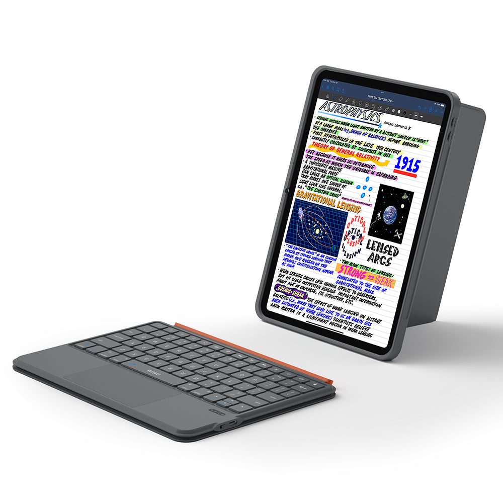 Apple iPad Air 11 2025 M3 Wiwu MK-005 Combo 3in1 Kalem Bölmeli Klavyeli Standlı Kılıf