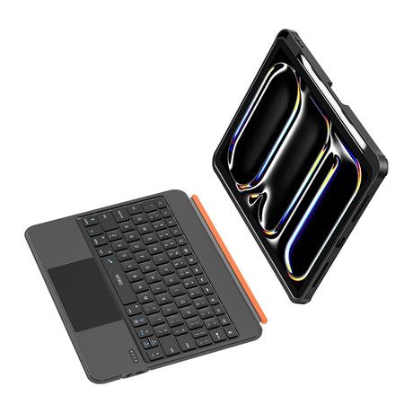 Apple iPad Air 11 2025 M3 Wiwu MK-007 Combo Pro Kalem Bölmeli Klavyeli Standlı Kılıf