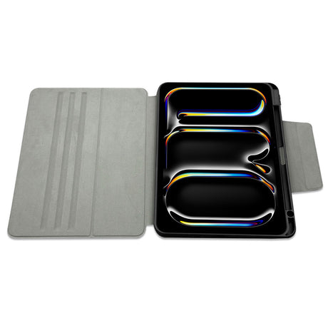 Apple iPad Air 13 2024 Raptic Spin Detachable Folio PU Ayrılabilir Kalem Bölmeli Standlı Kılıf