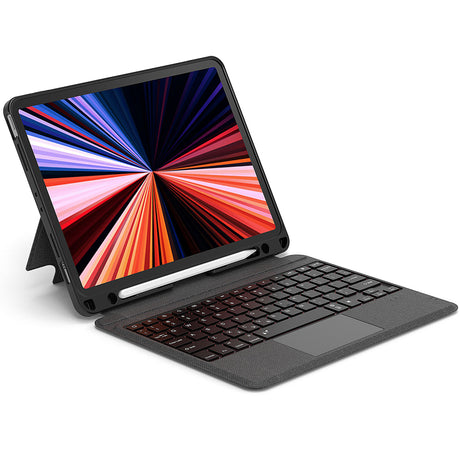 Apple iPad Air 13 2024 Wiwu MagTouch Serisi Gizli Kalem Bölmeli Klavyeli Kılıf