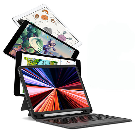 Apple iPad Air 13 2024 Wiwu MagTouch Serisi Gizli Kalem Bölmeli Klavyeli Kılıf