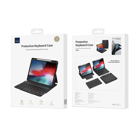 Apple iPad Air 13 2025 M3 Wiwu Protective Gizli Kalem Bölmeli Klavyeli Kılıf