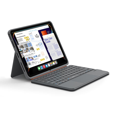 Apple iPad Pro 11 2020 (2.Nesil) Wiwu MK-005 Combo 3in1 Kalem Bölmeli Klavyeli Standlı Kılıf