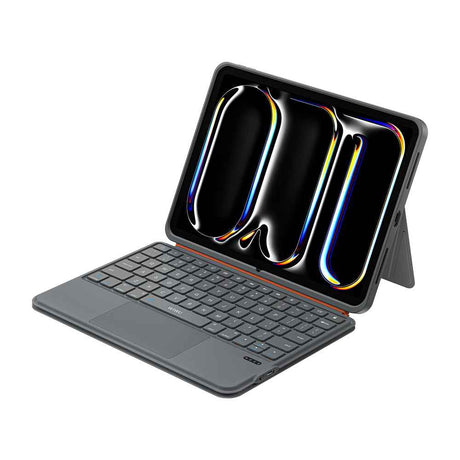 Apple iPad Pro 11 2020 (2.Nesil) Wiwu MK-005 Combo 3in1 Kalem Bölmeli Klavyeli Standlı Kılıf