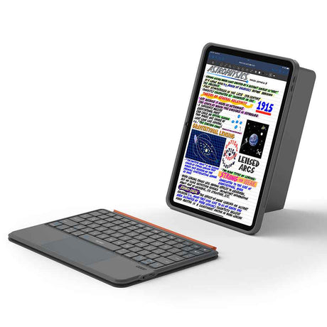 Apple iPad Pro 11 2020 (2.Nesil) Wiwu MK-005 Combo 3in1 Kalem Bölmeli Klavyeli Standlı Kılıf