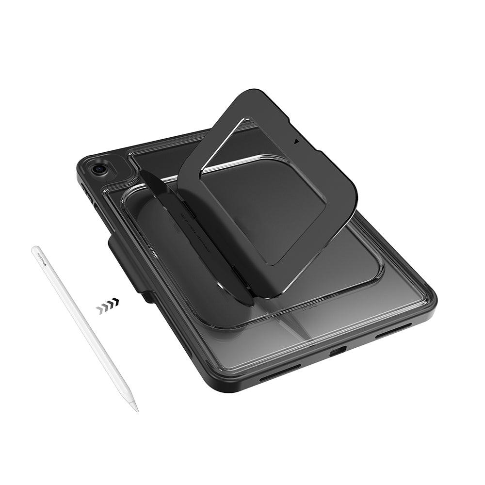 Apple iPad Pro 11 2022 M2 Mutural AlloyKick Serisi Kalem Bölmeli Alüminyum Standlı Tablet Kılıfı