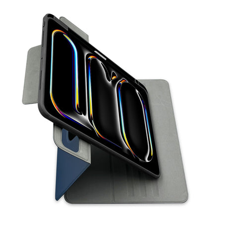 Apple iPad Pro 11 2024 Raptic Spin Detachable Folio PU Ayrılabilir Kalem Bölmeli Standlı Kılıf