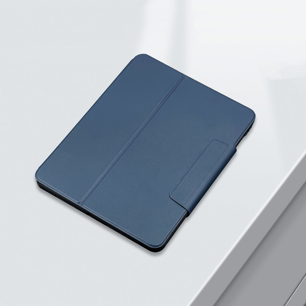 Apple iPad Pro 11 2024 Raptic Spin Detachable Folio PU Ayrılabilir Kalem Bölmeli Standlı Kılıf