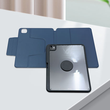 Apple iPad Pro 11 2024 Raptic Spin Detachable Folio PU Ayrılabilir Kalem Bölmeli Standlı Kılıf