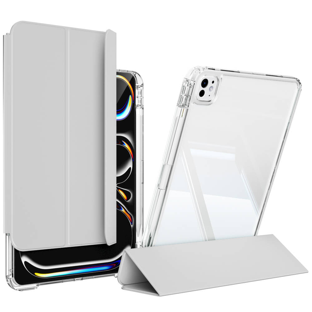 ​​​Apple iPad Pro 11 2025 M5 Kılıf Magnetik Ayrılabilen Airbagli Zore Sliding Tablet Kılıfı