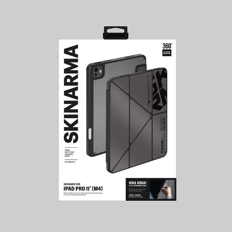 Apple iPad Pro 11 2025 M5 Kılıf SkinArma Holografik Tasarımlı Arkası Şeffaf Çıkarılabilir Magnetik Kira Kobai Kılıf