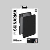 Apple iPad Pro 11 2025 M5 Kılıf SkinArma Kabartma Baskı Tasarımlı 360 Tam Koruma Arkası Şeffaf Standlı Gamma Kılıf