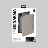 Apple iPad Pro 11 2025 M5 Kılıf SkinArma Kabartma Baskı Tasarımlı 360 Tam Koruma Arkası Şeffaf Standlı Gamma Kılıf