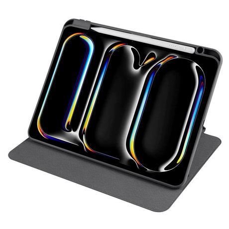 Apple iPad Pro 11 2025 M5 Kılıf Zore Termik Kalem Bölmeli Dönebilen Standlı Kılıf
