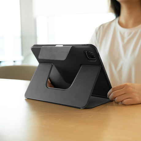 Apple iPad Pro 11 2025 M5 Raptic Spin Detachable Folio PU Ayrılabilir Kalem Bölmeli Standlı Kılıf