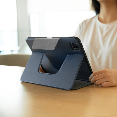 Apple iPad Pro 11 2025 M5 Raptic Spin Detachable Folio PU Ayrılabilir Kalem Bölmeli Standlı Kılıf