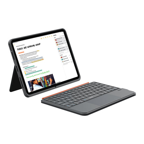 Apple iPad Pro 11 2025 M5 Wiwu MK-005 Combo 3in1 Kalem Bölmeli Klavyeli Standlı Kılıf