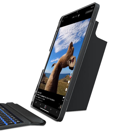 Apple iPad Pro 12.9 2021 (5.Nesil) Wiwu MagTouch Serisi Gizli Kalem Bölmeli Klavyeli Kılıf