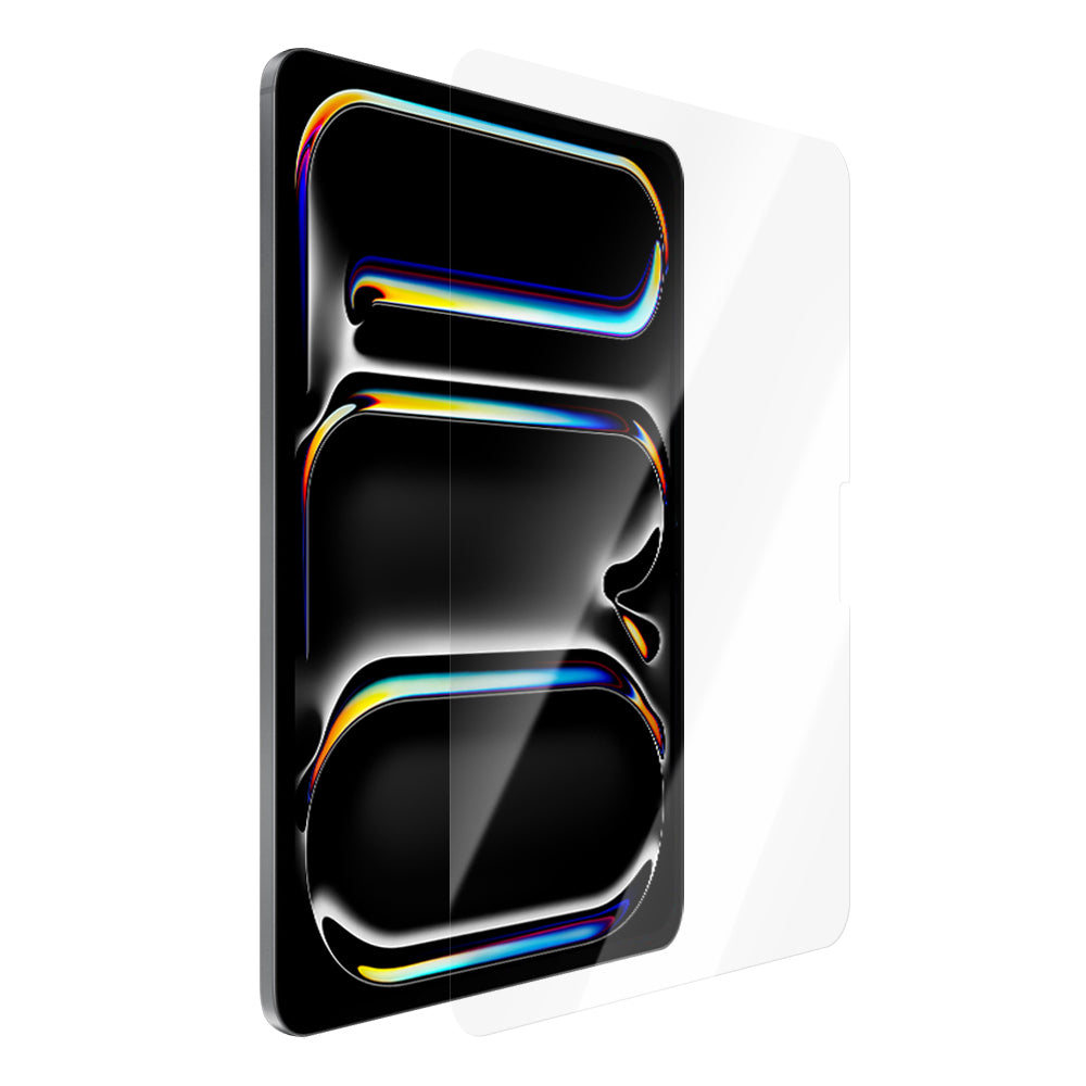 Apple iPad Pro 13 2024 CaseWorld Steel Shield Serisi Temperli Cam Ekran Koruyucu + Uygulama Aparatı